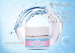 MS Glow Underarm Inner Thigh Lightening Cream Original BPOM